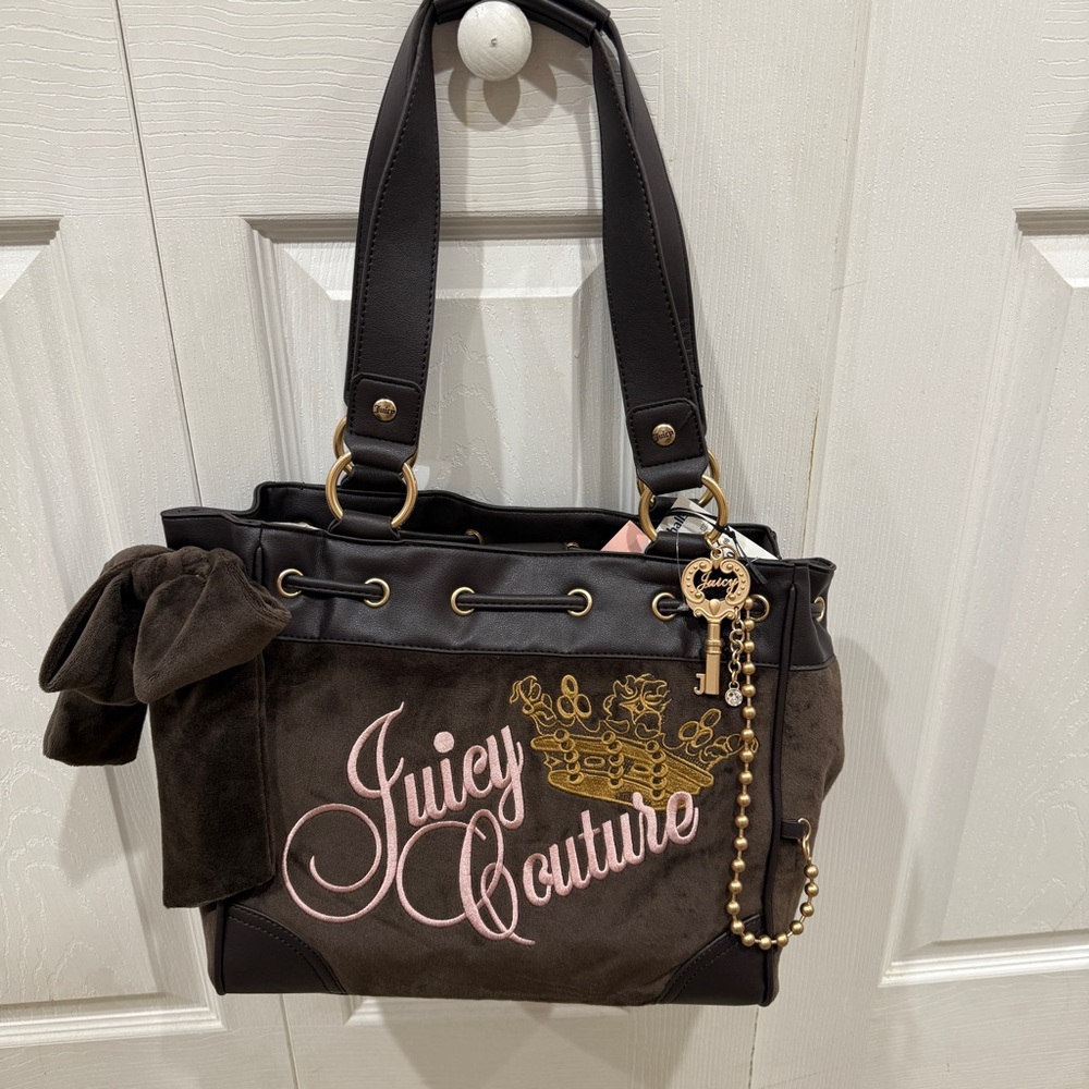 Juicy Couture the key to juicy tote chocolate